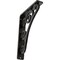 Ekena Millwork Tristan Wrought Iron Bracket, (Single center brace), Antiqued Silver 1 1/2"W x 5 1/2"D x 8"H BKTM01X05X08STNASV - alternate 1